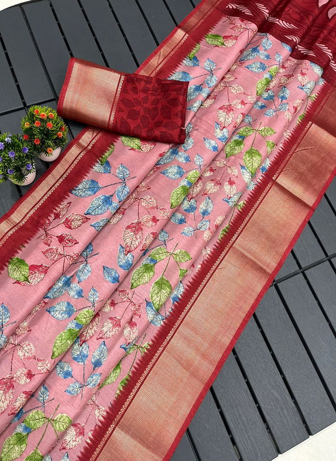 Wow Small Flower Dola Silk Saree catalog